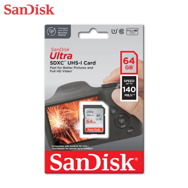 SanDisk Ultra 64GB UHS Speed Class 1 - SDXC Memory