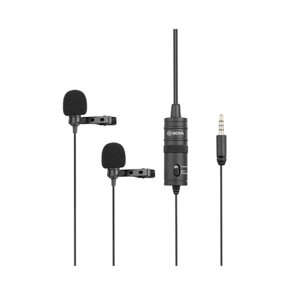 Boya BY-M1DM Dual Omni-directional Lavalier Microphone - Image 2