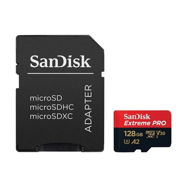 Sandisk Extreme PRO 128GB MicroSDXC Memory Card .. - Image 2