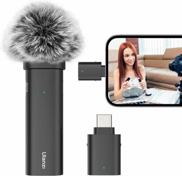 Ulanzi WM-10 Wireless Clip-on Microphone for Smartphone or Tablet