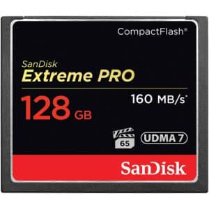 SanDisk CF128GB Extreme Pro CompactFlash Memory Card (160MB/s)