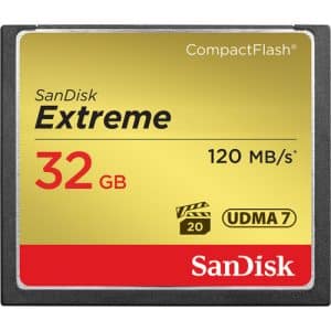 SanDisk CF 32GB Extreme CompactFlash Memory Card 120MBS