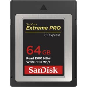 SanDisk CFexpress Card Type B 64GB Extreme PRO