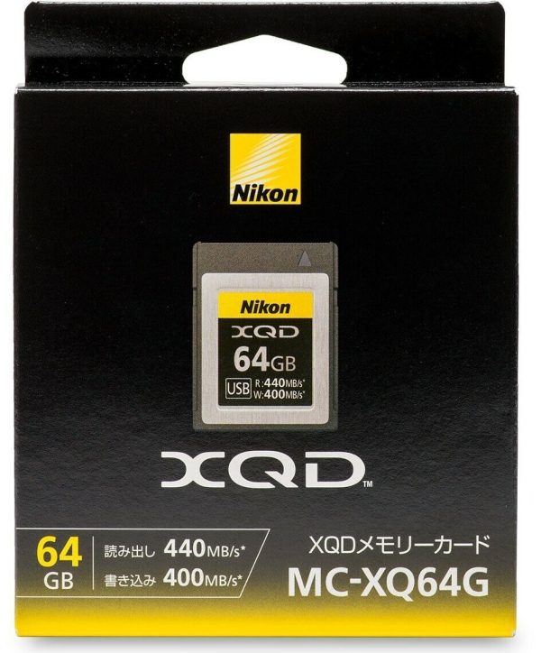 XQD Memory Card Nikon 64GB 440/400 mbs