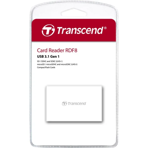 Transcend TS-RDC8K2 USB 3.1 Gen 1 Gen1 UHS-I &Type-C All-In-1 Multi Card Reader B