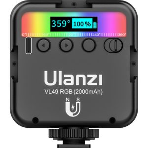 Ulanzi VL-49 Rechargeable Mini RGB Light ulanzi vl 49 rgb light ulanzi led light price ulanzi rgb light price